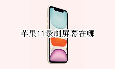 苹果录制屏幕在哪里 苹果11录制屏幕在哪