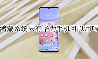 鸿蒙系统只有华为手机可以用吗 不是华为手机可以用鸿蒙系统吗?