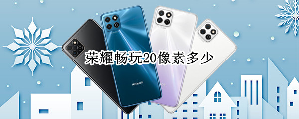 荣耀畅玩20像素多少