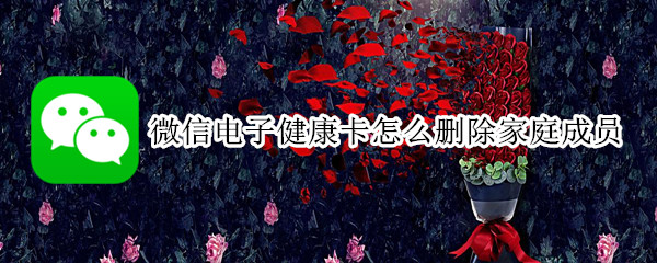 微信电子健康卡怎么删除家庭成员