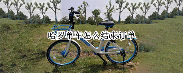 哈罗单车怎么结束订单