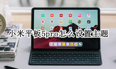小米平板主题设置在哪 小米平板5pro怎么设置主题