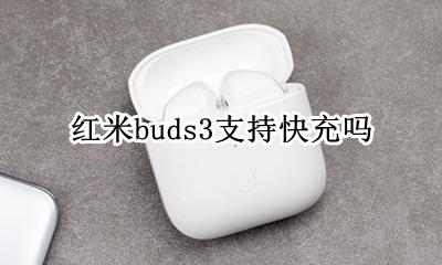 红米3s支持3w快充吗 红米buds3支持快充吗