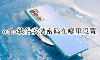OPPO手机怎么设置安装密码 oppo软件安装密码在哪里设置