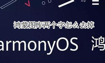 鸿蒙图库两个字怎么去掉 鸿蒙图库卡片怎么去掉相册字