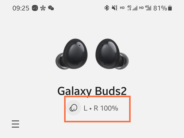 三星buds2怎么看耳机电量