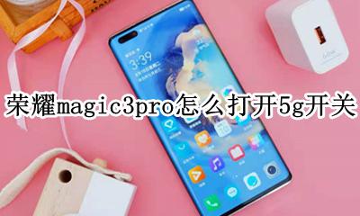 荣耀magic3pro怎么打开5g开关 怎么开5g