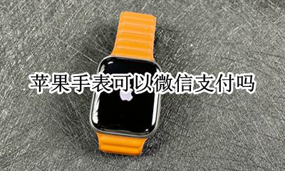 苹果手表可以微信支付吗 苹果手表可以微信支付宝支付吗
