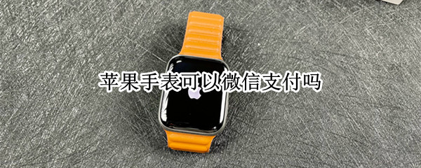 苹果手表可以微信支付吗