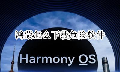 鸿蒙怎么下载危险软件 危险软件怎么安装