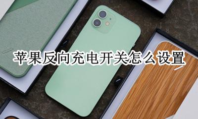 苹果反向充电开关怎么设置 iphone反向充电怎么开启