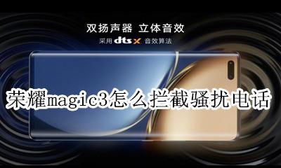 荣耀magic3怎么拦截骚扰电话 设置拦截来电教程