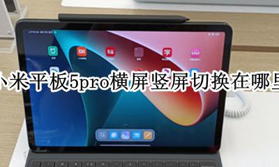小米平板横屏怎么设置在哪里 小米平板5pro横屏竖屏切换在哪里