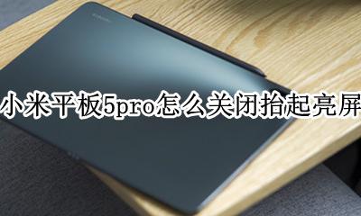 小米手机拿起亮屏怎么关闭 小米平板5pro怎么关闭抬起亮屏