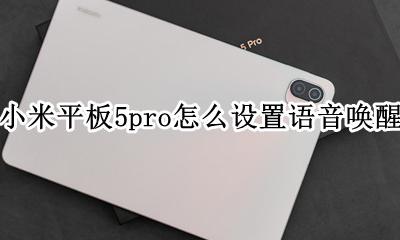 小米怎么设置语音唤醒小爱 小米平板5pro怎么设置语音唤醒