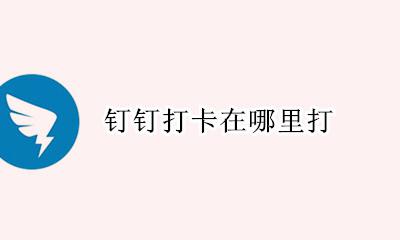 钉钉打卡在哪里打 钉钉打卡哪里打卡