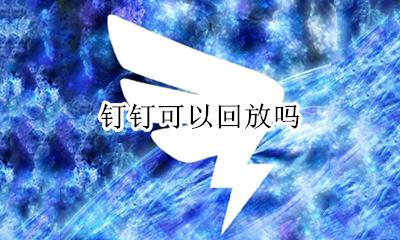 钉钉能回放吗 钉钉可以回放吗