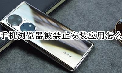 手机浏览器被禁止安装程序怎么解决 华为手机浏览器被禁止安装应用怎么解决