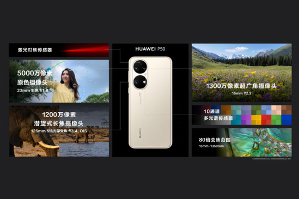 华为p50多少倍变焦