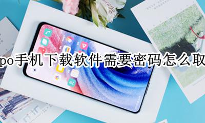 oppo手机下载软件怎么设置密码 oppo手机下载软件需要密码怎么取消