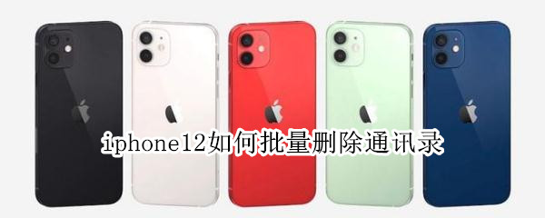 iphone12如何批量删除通讯录