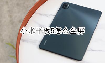 小米平板5怎么全屏 小米平板5怎么分屏