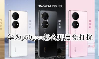 华为p50pro怎么开启免打扰 华为mate50pro免打扰怎么设置