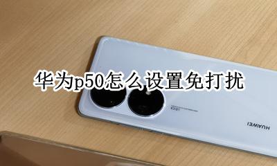 华为p50怎么设置免打扰 华为mate50怎么设置免打扰