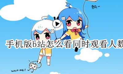 b站哪里可以看同时观看人数 手机版b站怎么看同时观看人数