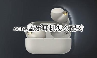 sony蓝牙耳机怎么配对 sony蓝牙耳机如何配对
