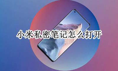 小米私密笔记怎么打开 私密相册小米怎么点出来