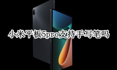 小米平板可以用笔写吗 小米平板5pro支持手写笔吗
