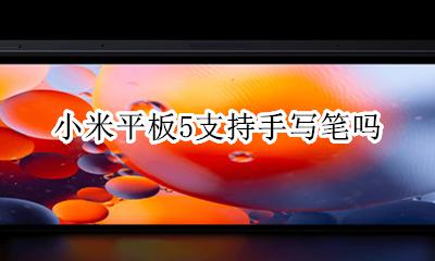 小米平板5支持手写笔吗 小米平板5支持电容笔和手写笔吗