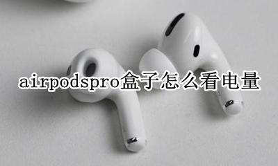 airpodspro盒子怎么看电量 airpodspro耳机盒电量怎么看