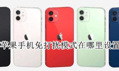 苹果手机怎么免打扰模式 苹果手机免打扰模式在哪里设置