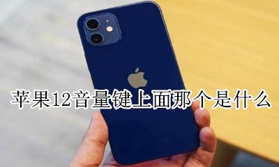 苹果12音量键上面那个是什么 苹果12音量键旁边那个是什么