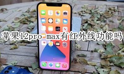 苹果12pro max有红外线功能吗 iphone12pro max有没有红外