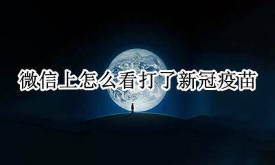 微信上怎么看打了新冠疫苗 怎么查询自己打了新冠疫苗