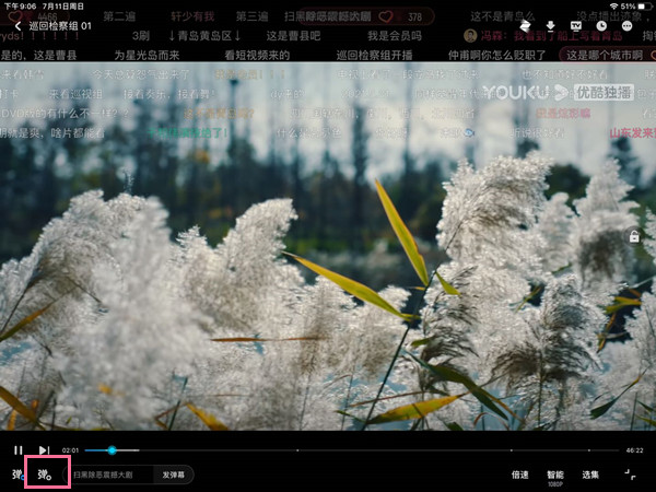 优酷弹幕怎么开
