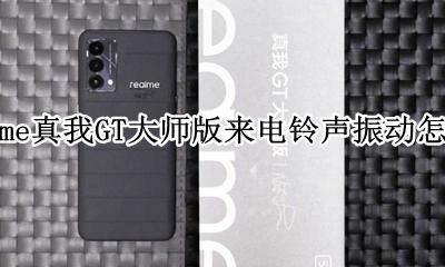 realme铃声渐强怎么关闭 realme真我GT大师版来电铃声振动怎么关