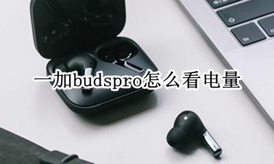 一加budspro怎么看电量 怎么查看耳机剩余电量