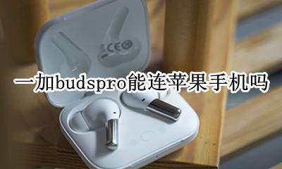 一加buds适配苹果 一加budspro能连苹果手机吗