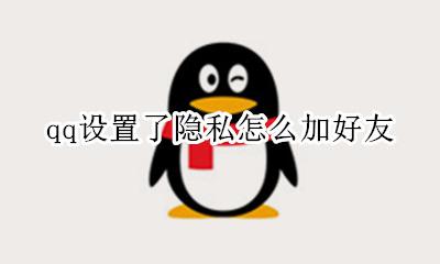 qq设置了隐私怎么加好友 对方qq设置隐私怎么加好友