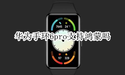 华为手环6pro支持鸿蒙吗 是鸿蒙系统吗