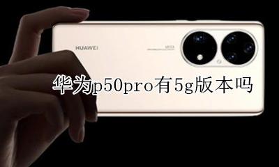 50华为p50 华为p50pro有5g版本吗