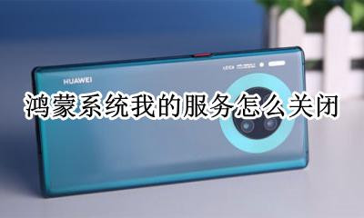 鸿蒙系统怎么使用 鸿蒙系统我的服务怎么关闭