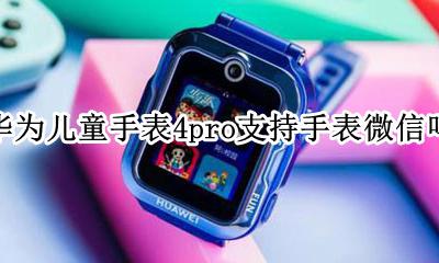 华为儿童电话手表4x微信 华为儿童手表4pro支持手表微信吗