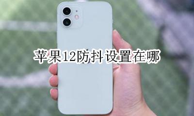 苹果12防抖设置在哪 苹果12支持防抖功能在哪里开启