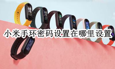 小米手环怎么改密码 小米手环密码设置在哪里设置