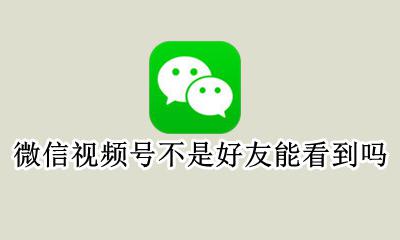 微信视频号不是好友能看到吗 微信视频号是不是只有好友才能看到